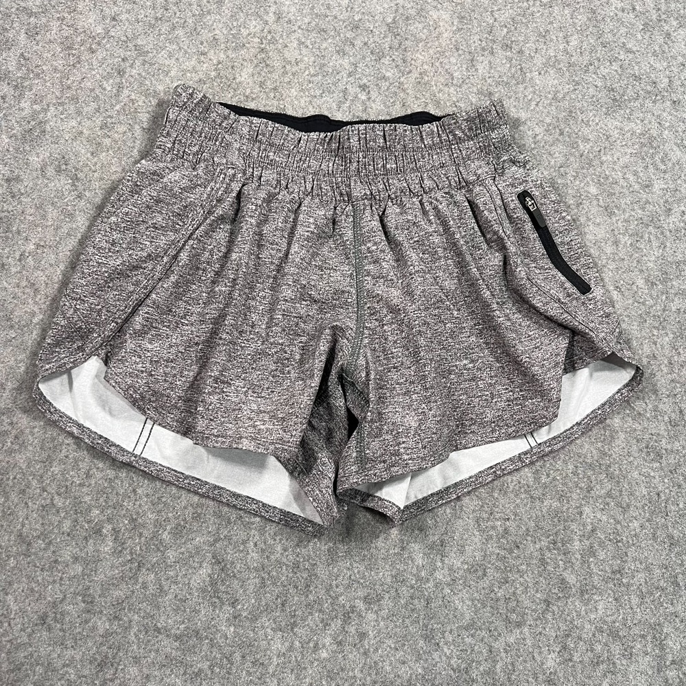 Lululemon Athletica Heather Lux Multi‎ Black Tracker Short V Women's Size 6